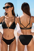 Black Front-Clasp Bikini Set
