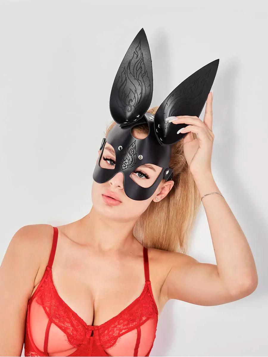 Mary | Leather Bunny Mask