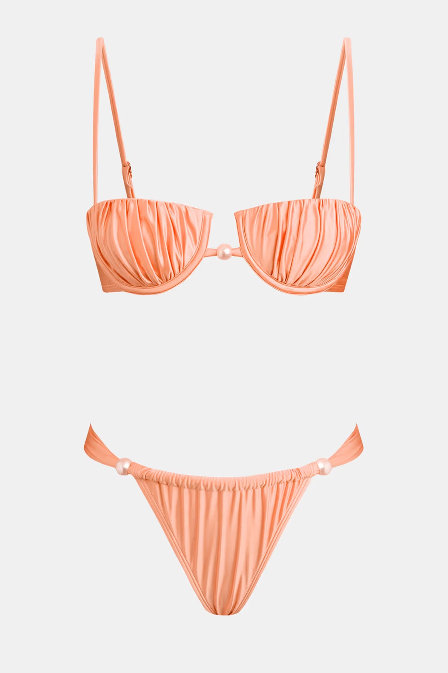 Coral Pearl Underwire Bikini Set