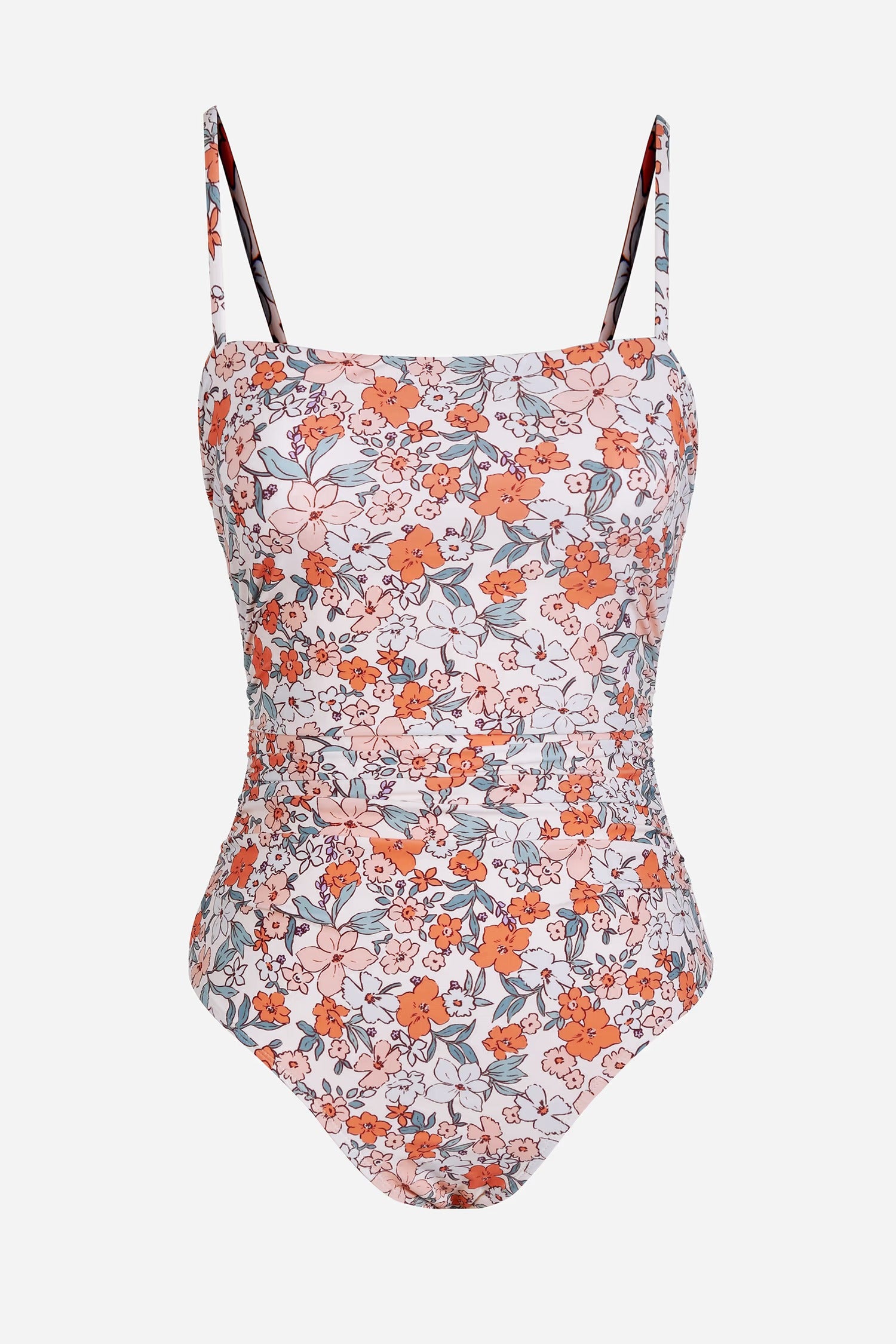 White Floral One-Piece Swimsuit