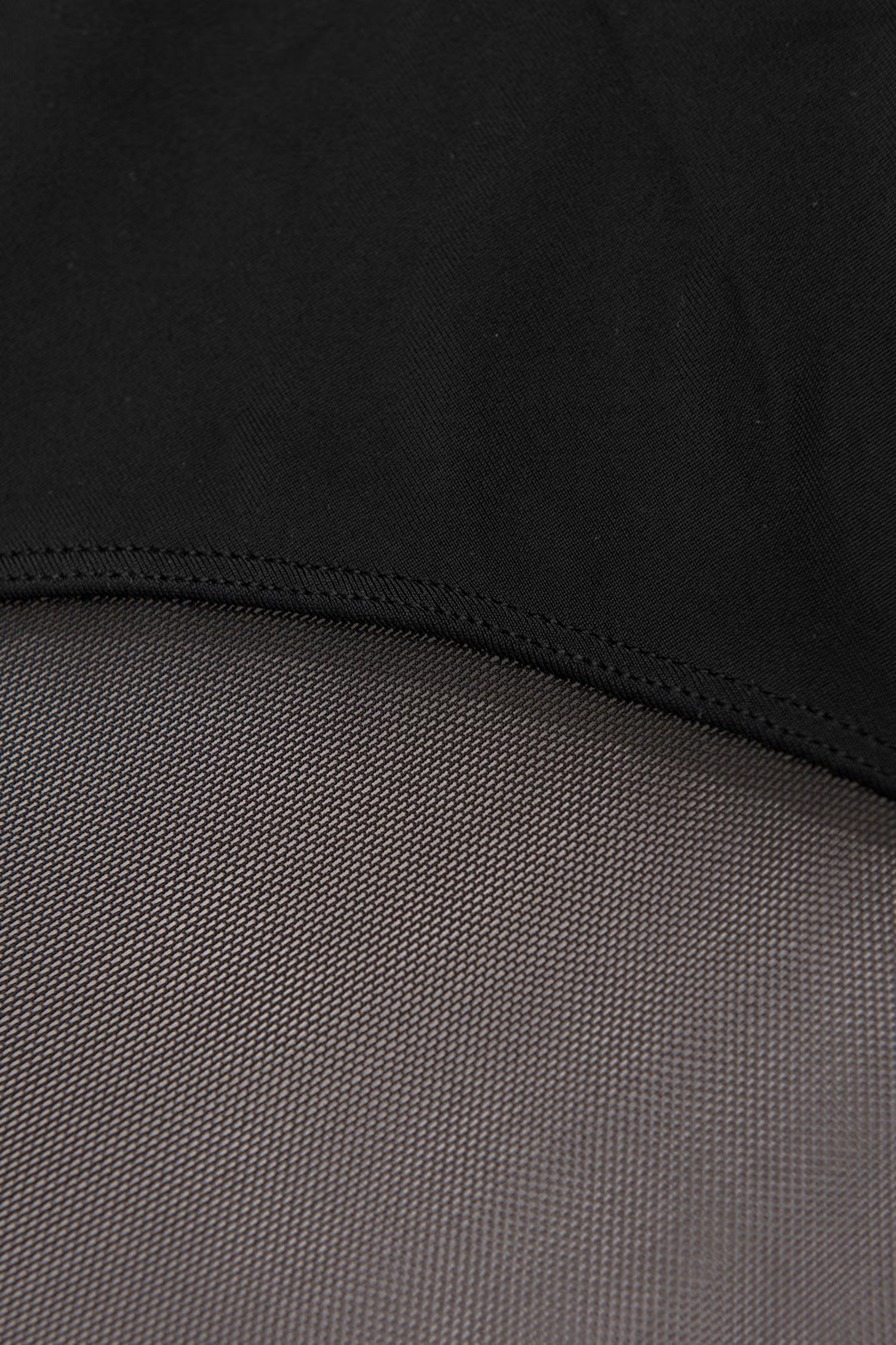 Black Deep V Mesh Swimsuit