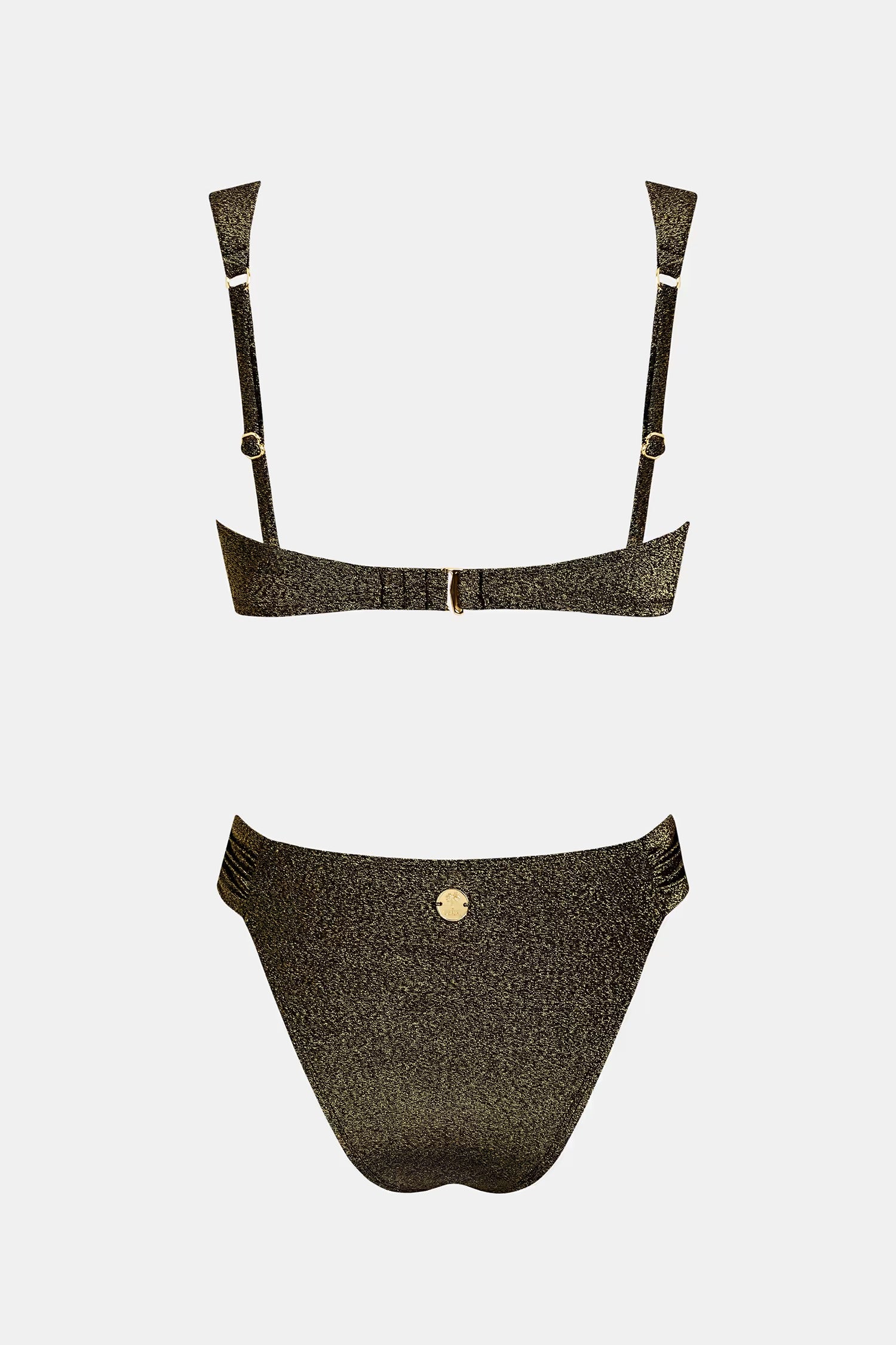 Black Seashell Embellished Bikini