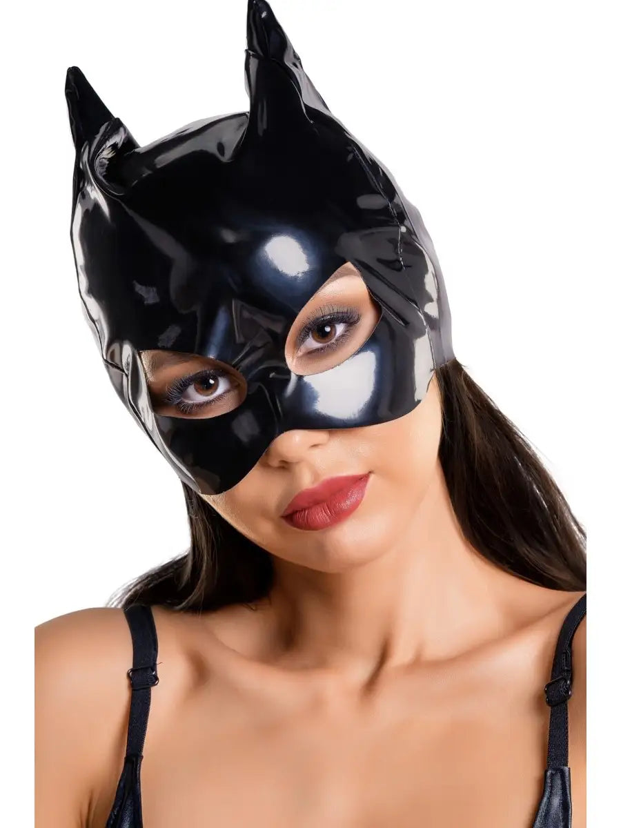 Patent Leather Bunny Mask